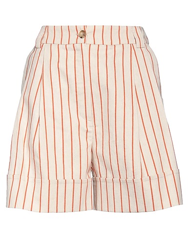 SILVIAN HEACH Shorts & Bermuda Beige 61% Cotton, 29% Polyester, 5% Metallic fiber, 5% Other Fibres