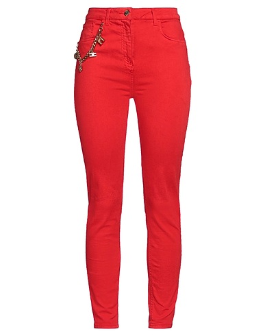ELISABETTA FRANCHI Pantaloni jeans Rosso 92% Cotone, 6% Elastomultiestere, 2% Elastan