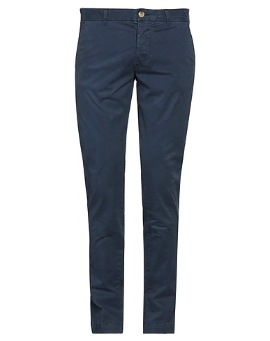 BLAUER. Casual trouser Midnight blue 97% Cotton, 3% Elastane