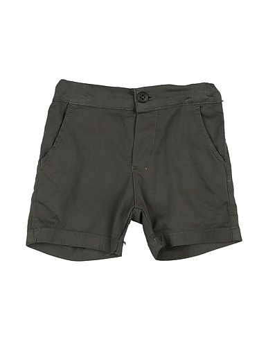 MANUEL RITZ Shorts & Bermuda Military green 98% Cotton, 2% Elastane