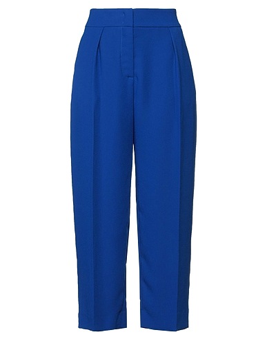 MERCI ITALIA Casual pants Bright blue 100% Polyester
