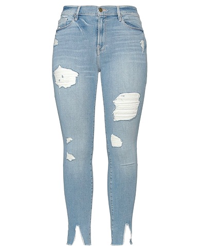 FRAME Denim pants Blue 80% Cotton, 16% Modal, 3% T-400 fiber, 1% Elastane