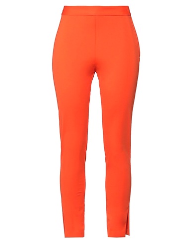 MERCI ITALIA Casual trouser Orange 52% Cotton, 40% Nylon, 8% Elastane