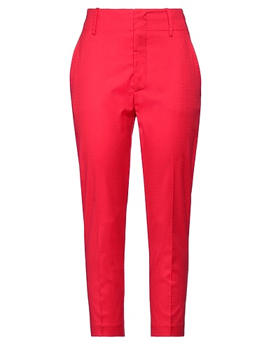 MERCI ITALIA Casual trouser Red 54% Polyester, 44% Viscose, 2% Elastane