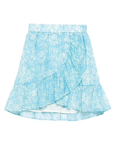 MERCI ITALIA Mini-jupe Bleu ciel 100% Coton