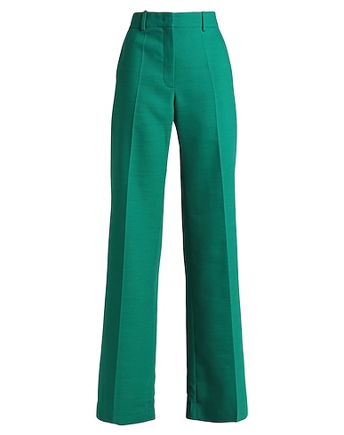 VALENTINO GARAVANI Casual pants Emerald green 75% Wool, 23% Silk, 2% Elastane