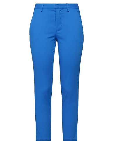 MERCI ITALIA Casual pants Bright blue 75% Cotton, 22% Nylon, 3% Elastane