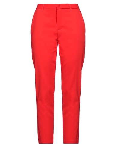 MERCI ITALIA Casual pants Red 75% Cotton, 22% Nylon, 3% Elastane