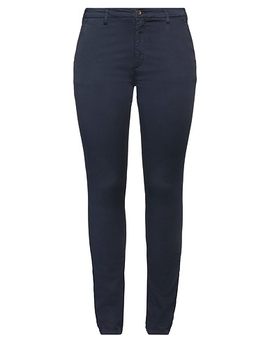 40WEFT Casual trouser Midnight blue 98% Cotton, 2% Elastane