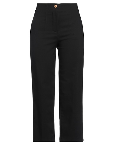 MERCI ITALIA Hosen Schwarz 75% Baumwolle, 22% Nylon, 3% Elastan