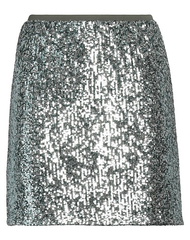 PINKO Mini skirt Dark green 93% Polyester, 7% Elastane