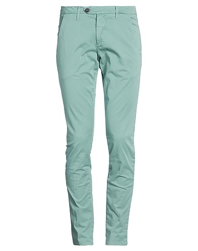 ROŸ ROGER'S Casual trouser Green 97% Cotton, 3% Elastane