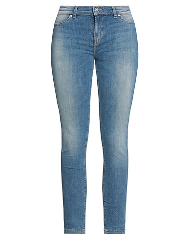 BRIAN DALES Denim trousers Blue 89% Cotton, 7% Polyester, 4% Elastane