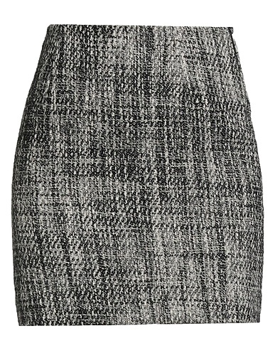 TWINSET Mini skirt Black 78% Cotton, 18% Acrylic, 4% Polyamide