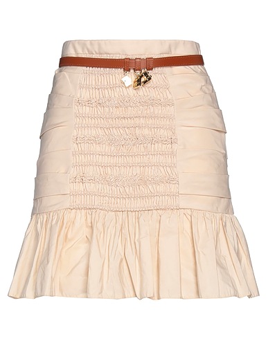 ELISABETTA FRANCHI Mini skirt Beige 100% Polyester