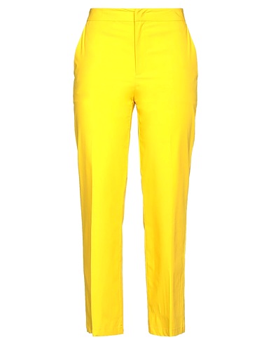 TWINSET Pantalone Giallo 96% Cotone, 4% Elastan