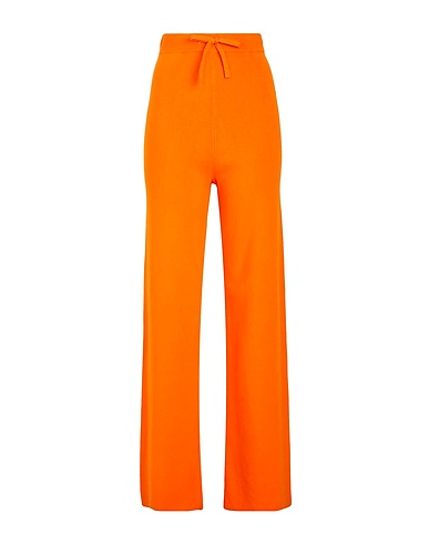 8 by YOOX Pantalone KNIT STRAIGHT LEG PANTS
 Arancione 70% Cotone organico, 20% Poliammide riciclato, 10% Seta