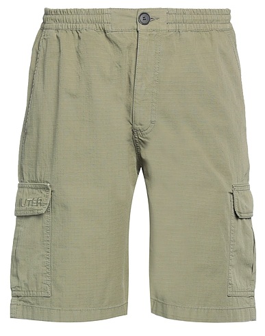 IUTER Shorts & Bermuda Verde militare 100% Cotone