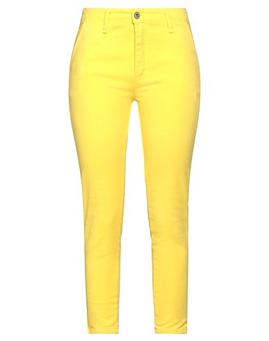 BOUTIQUE de la FEMME Pantalone Giallo 98% Cotone, 2% Elastan