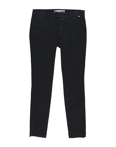 ROŸ ROGER'S Pantalone Nero 87% Cotone, 10% Poliestere, 3% Elastan
