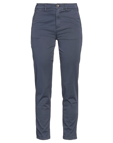 40WEFT Casual trouser Midnight blue 98% Cotton, 2% Elastane