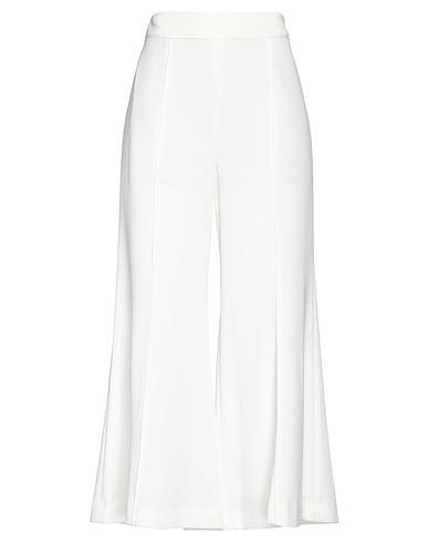 TWINSET Casual trouser White 100% Polyester
