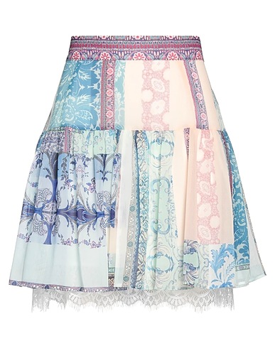 CLIPS MORE Mini skirt Sky blue 100% Polyester