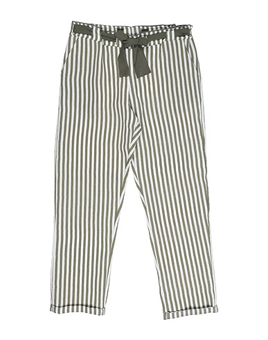 L:Ú L:Ú by MISS GRANT Casual trouser Military green 60% Linen, 30% Viscose, 10% Polyester