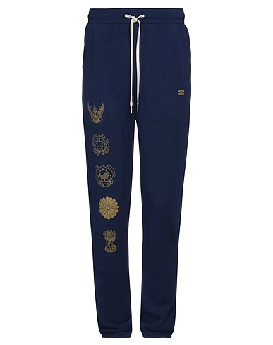 JOHN ELLIOTT Casual trouser Blue 100% Cotton, Polyurethane