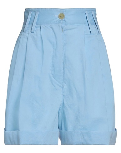FORTE_FORTE Shorts et Bermudas Bleu ciel 58% Polyester, 42% Coton
