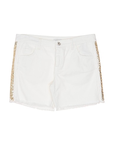 MEILISA BAI Shorts & Bermuda White 97% Cotton, 3% Elastane