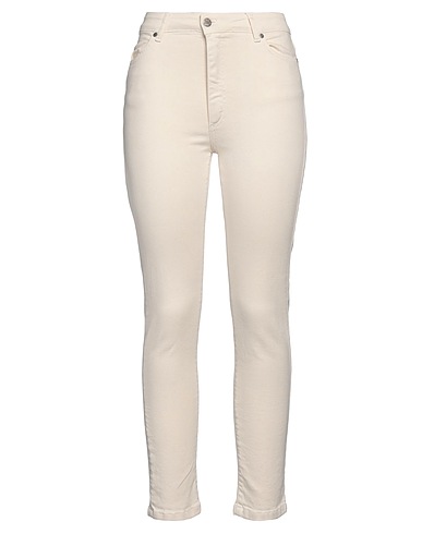 SOALLURE Pantaloni jeans Avorio 98% Cotone, 2% Elastan