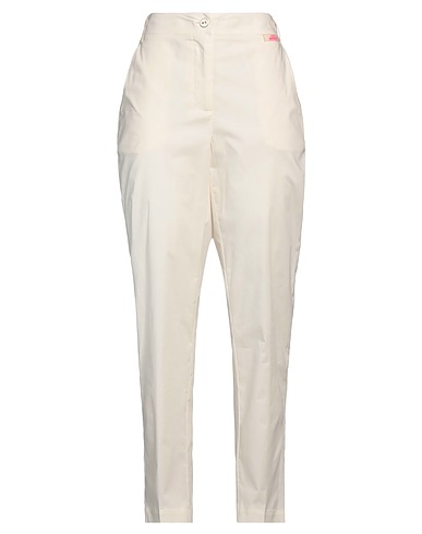 ACTITUDE by TWINSET Casual pants Ivory 96% Cotton, 4% Elastane