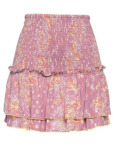 POUPETTE ST BARTH Mini skirt Mauve 100% Viscose