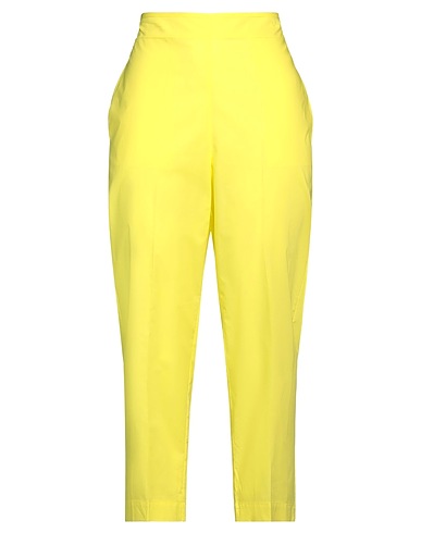 JUCCA Casual pants 365 Yellow 100% Cotton