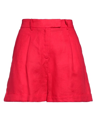 IMPERIAL Shorts & Bermuda Red 100% Linen