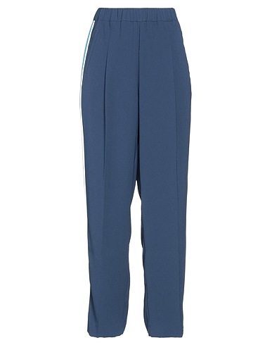 TWINSET Casual trouser Midnight blue 100% Polyester