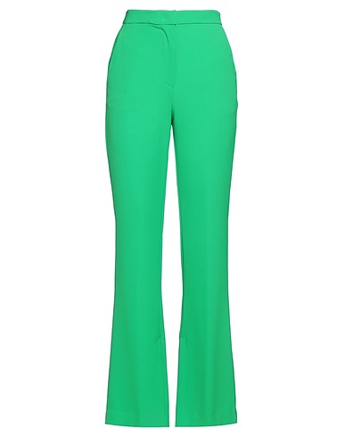 KAOS Casual trouser Green 91% Polyester, 9% Elastane