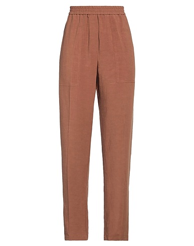 8PM Casual trouser Brown 60% Viscose, 40% Linen
