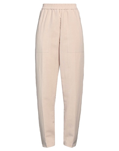 8PM Pantalon Marron clair 60% Viscose, 40% Lin