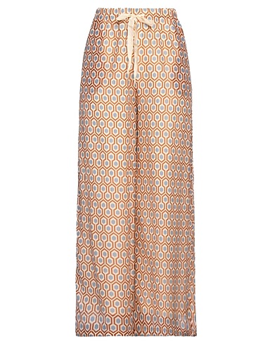 ZHELDA Casual trouser Beige 73% Cotton, 27% Silk