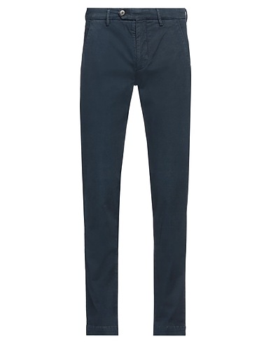 MICHAEL COAL Casual trouser Navy blue 98% Cotton, 2% Elastane