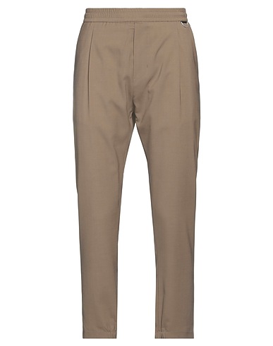 LOW BRAND Casual trouser Khaki 54% Polyester, 44% Wool, 2% Elastane