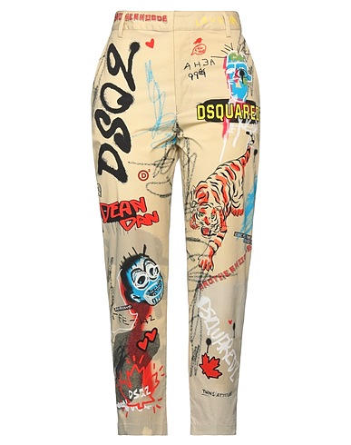 DSQUARED2 Casual pants Sand 97% Cotton, 3% Elastane