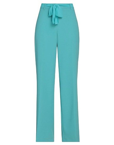 MALAICA Casual trouser Emerald green 95% Polyester, 5% Elastane