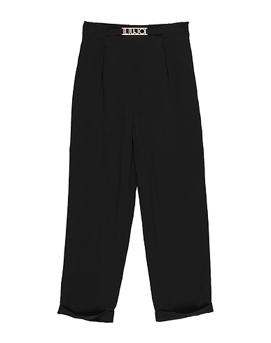 LIU •JO パンツ ブラック レーヨン 100%