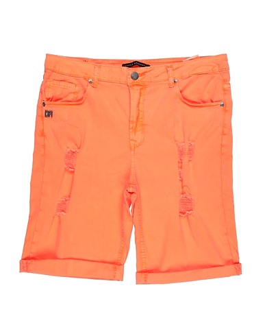 DANIELE ALESSANDRINI Shorts & Bermuda Orange 98% Cotton, 2% Elastane