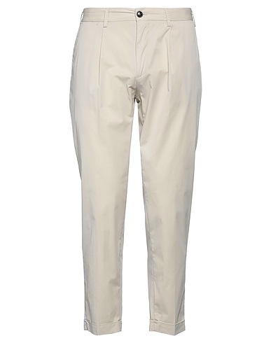 OUT/FIT Casual trouser Ivory 66% Cotton, 31% Polyamide, 3% Elastane