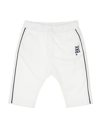 BIKKEMBERGS Casual trouser White 100% Cotton