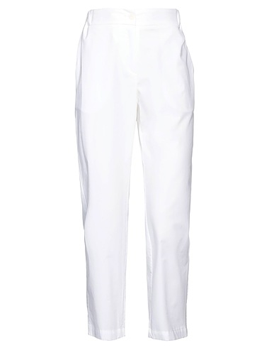 OTTOD'AME Casual trouser White 100% Cotton